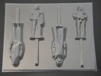 204sp Star Wonders Full Body Chocolate or Hard Candy Lollipop Mold IMPROVED